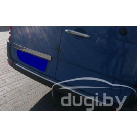 Хром накладка на задний бампер (нерж.) для Crafter